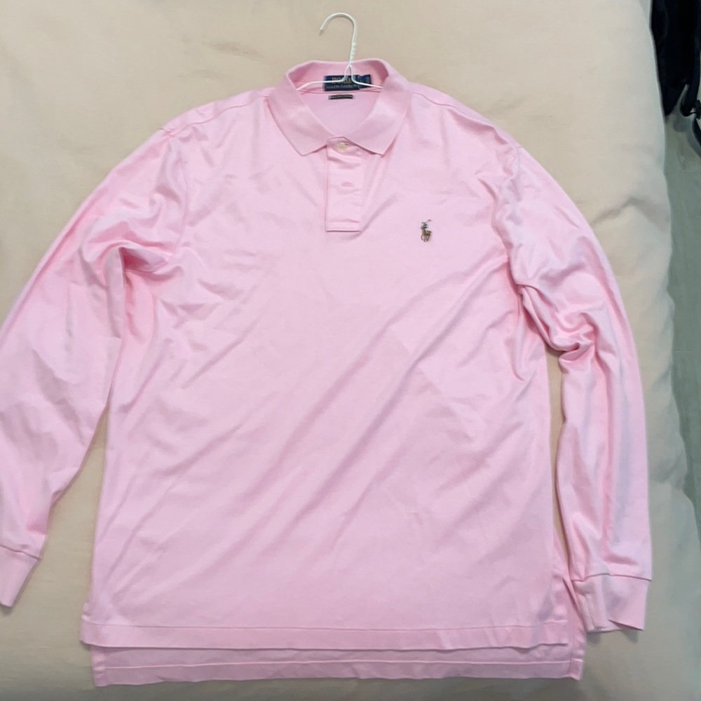 Polo long sleeve collared shirt